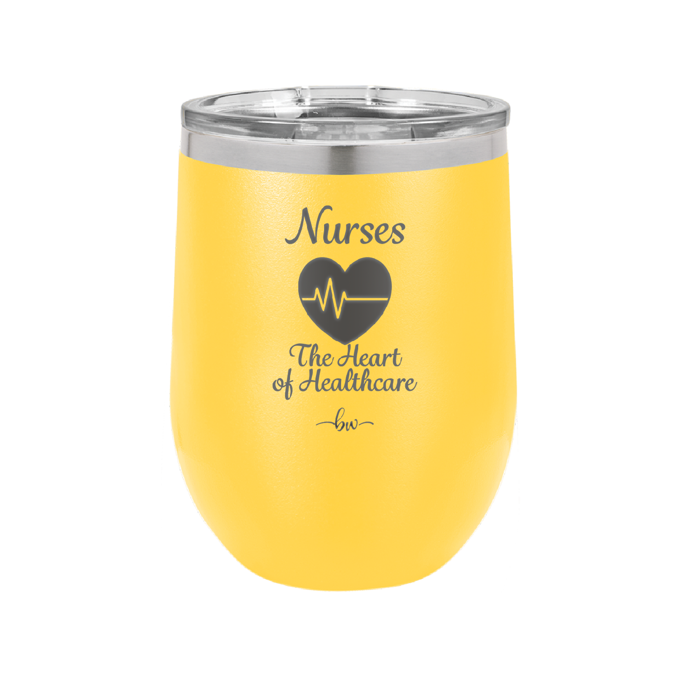 Nursing: The Heart of Healthcare - Laser Engraved Stainless Steel Drinkware - 1272 -
