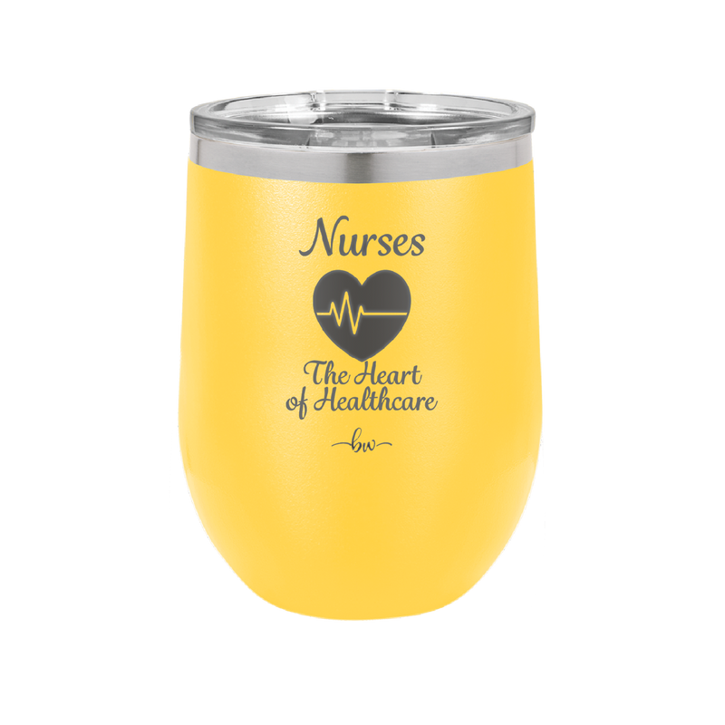 Nursing: The Heart of Healthcare - Laser Engraved Stainless Steel Drinkware - 1272 -