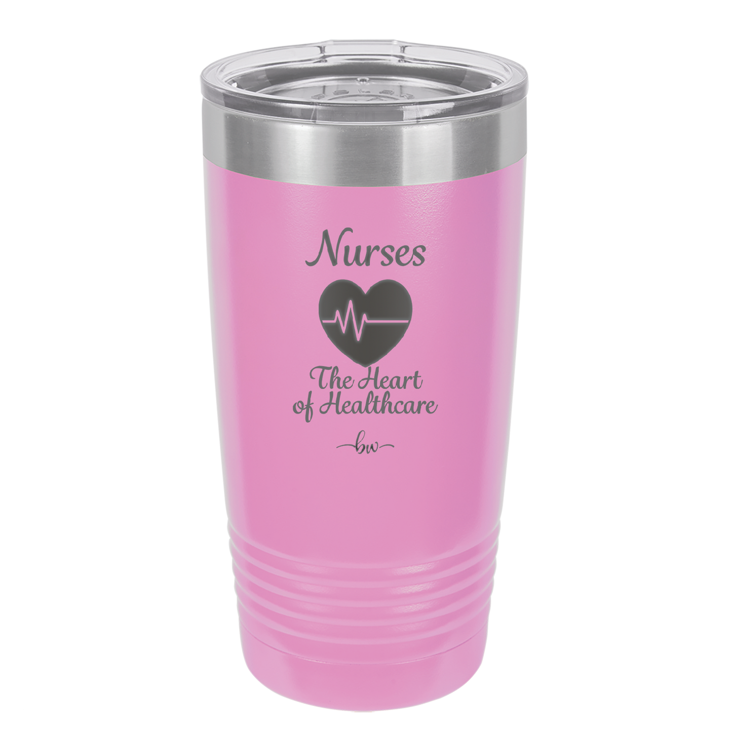 Nursing: The Heart of Healthcare - Laser Engraved Stainless Steel Drinkware - 1272 -