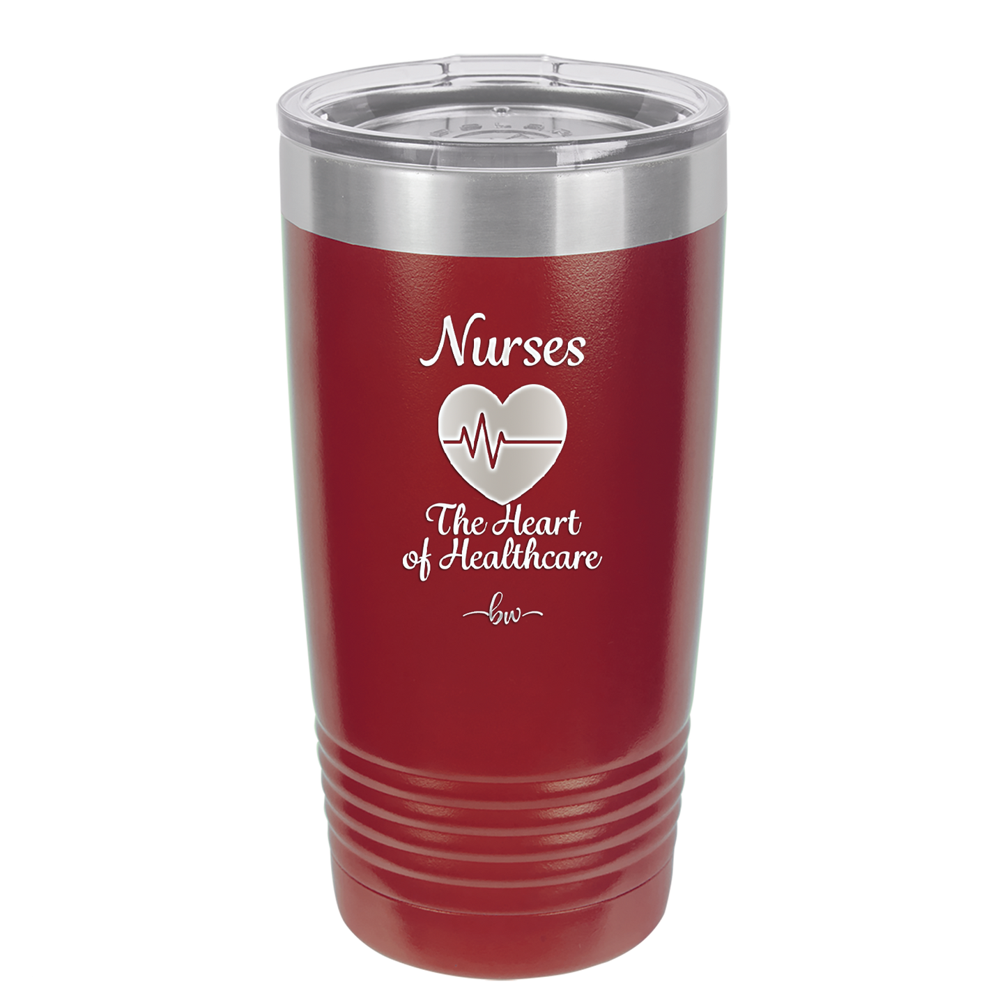 Nursing: The Heart of Healthcare - Laser Engraved Stainless Steel Drinkware - 1272 -