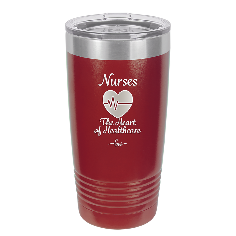 Nursing: The Heart of Healthcare - Laser Engraved Stainless Steel Drinkware - 1272 -