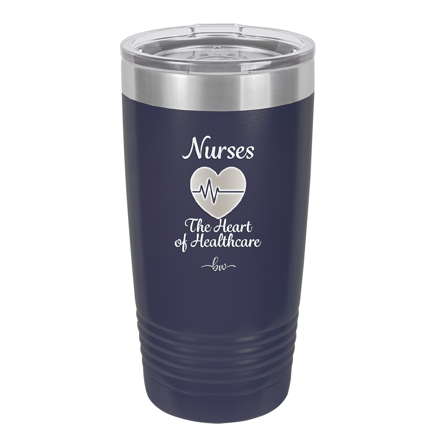 Nursing: The Heart of Healthcare - Laser Engraved Stainless Steel Drinkware - 1272 -