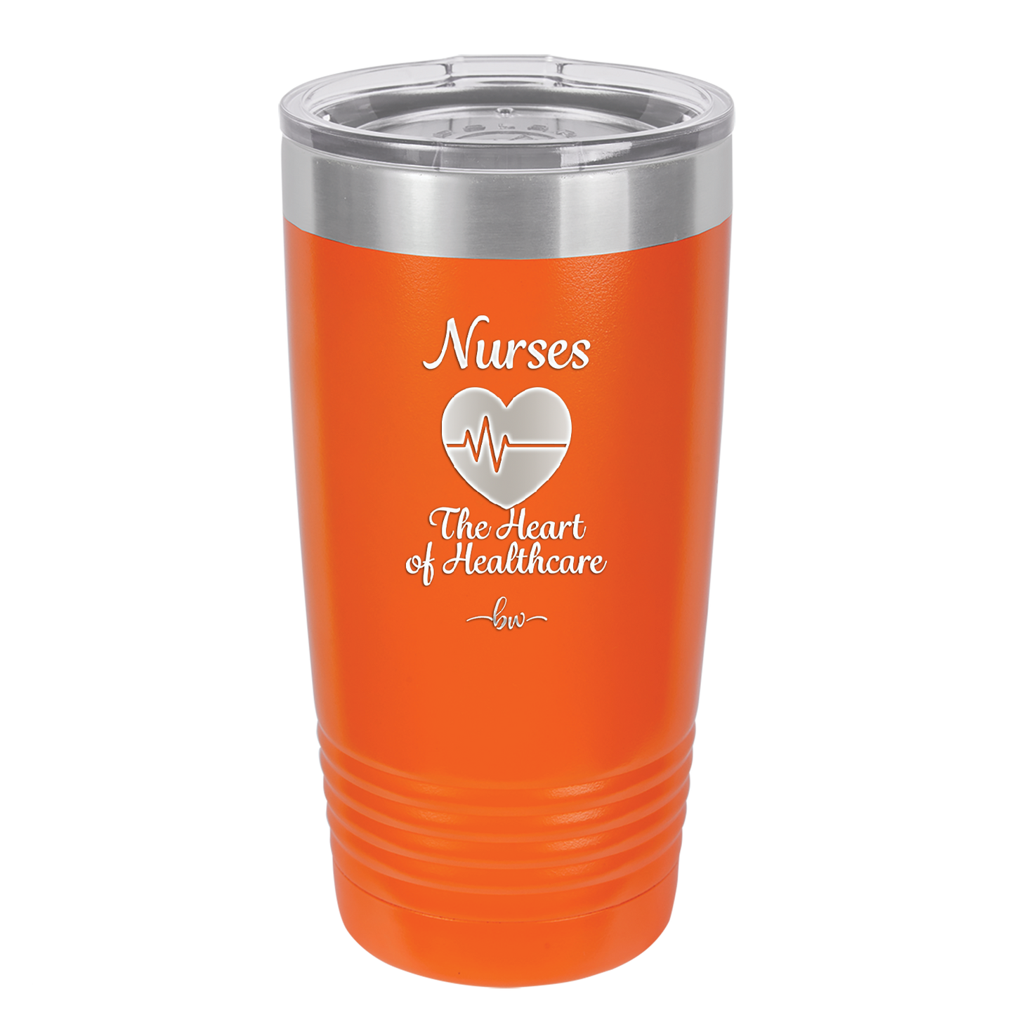 Nursing: The Heart of Healthcare - Laser Engraved Stainless Steel Drinkware - 1272 -