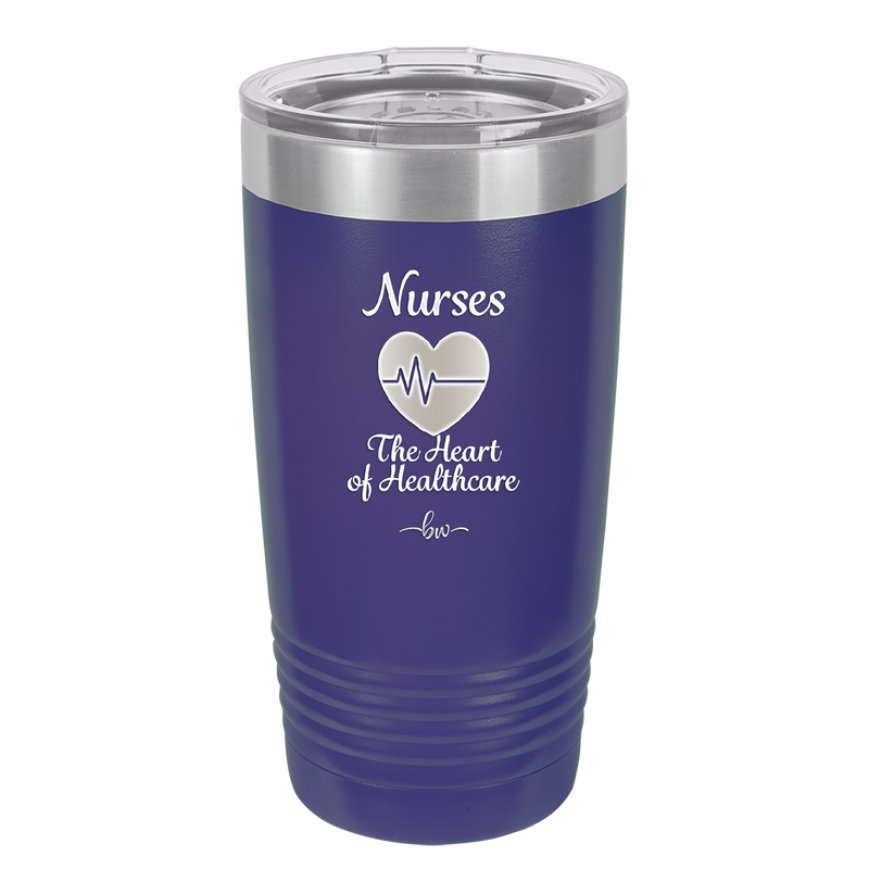 Nursing: The Heart of Healthcare - Laser Engraved Stainless Steel Drinkware - 1272 -