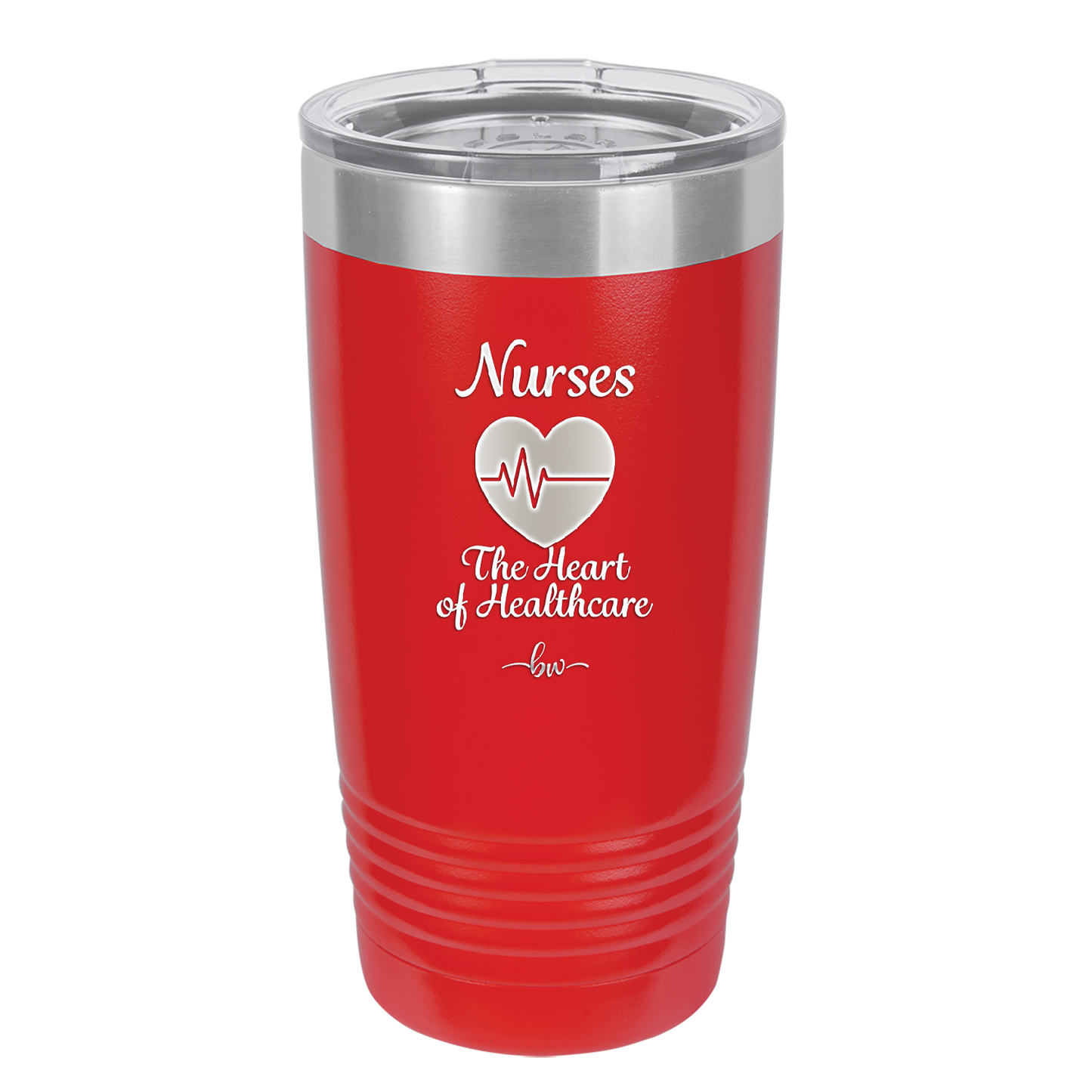 Nursing: The Heart of Healthcare - Laser Engraved Stainless Steel Drinkware - 1272 -
