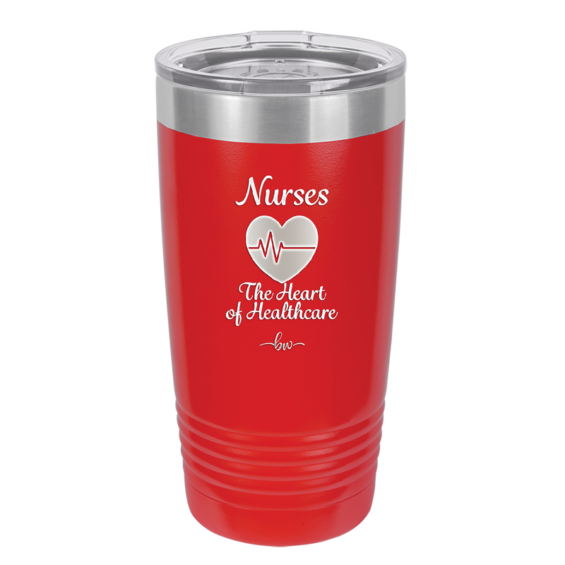 Nursing: The Heart of Healthcare - Laser Engraved Stainless Steel Drinkware - 1272 -