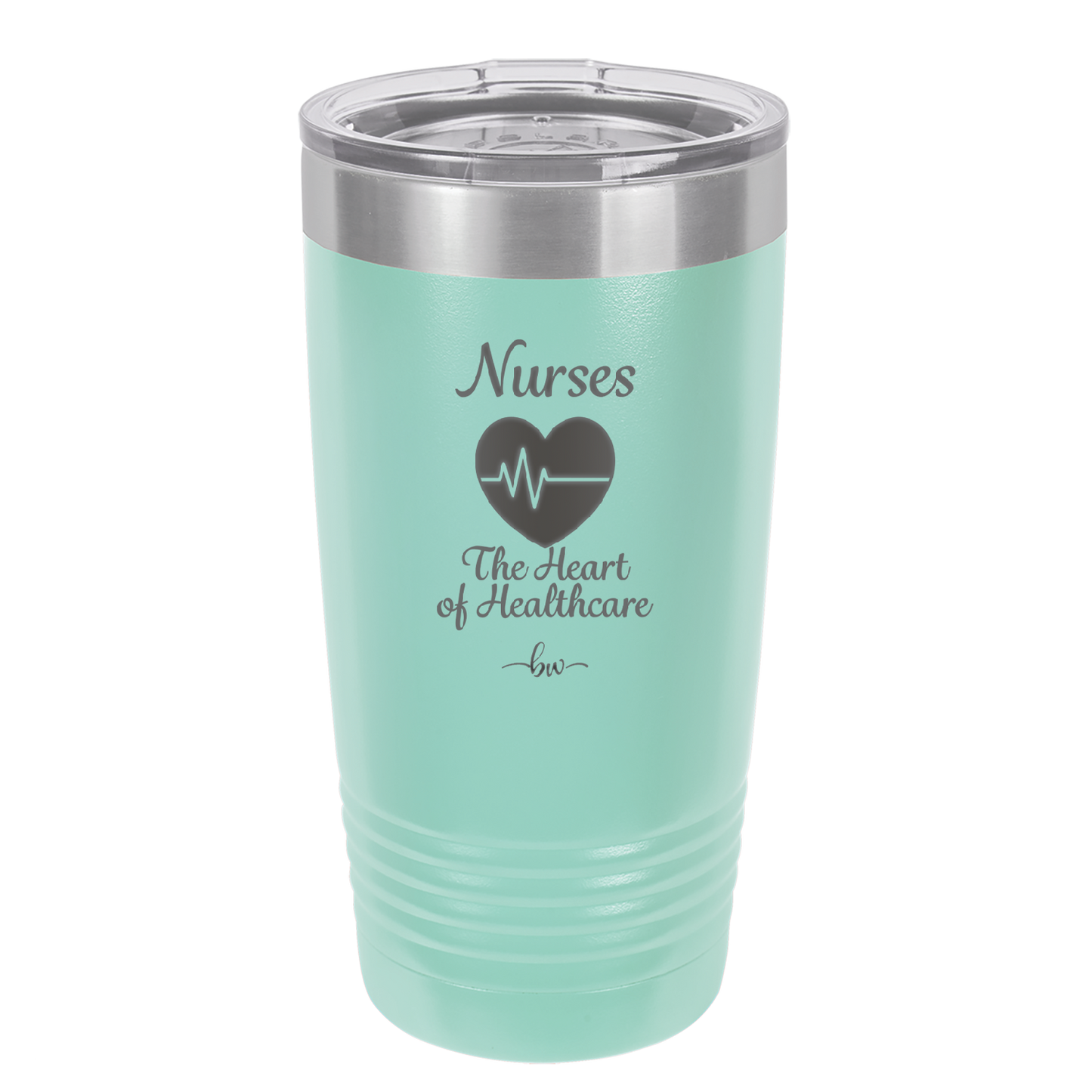 Nursing: The Heart of Healthcare - Laser Engraved Stainless Steel Drinkware - 1272 -