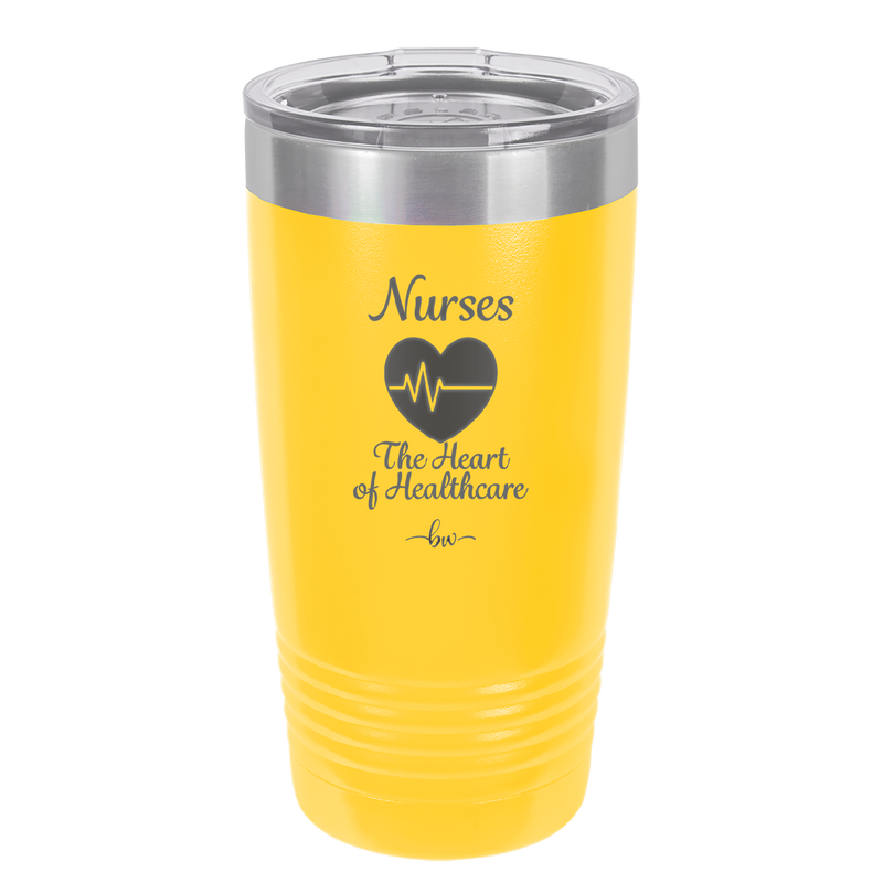 Nursing: The Heart of Healthcare - Laser Engraved Stainless Steel Drinkware - 1272 -