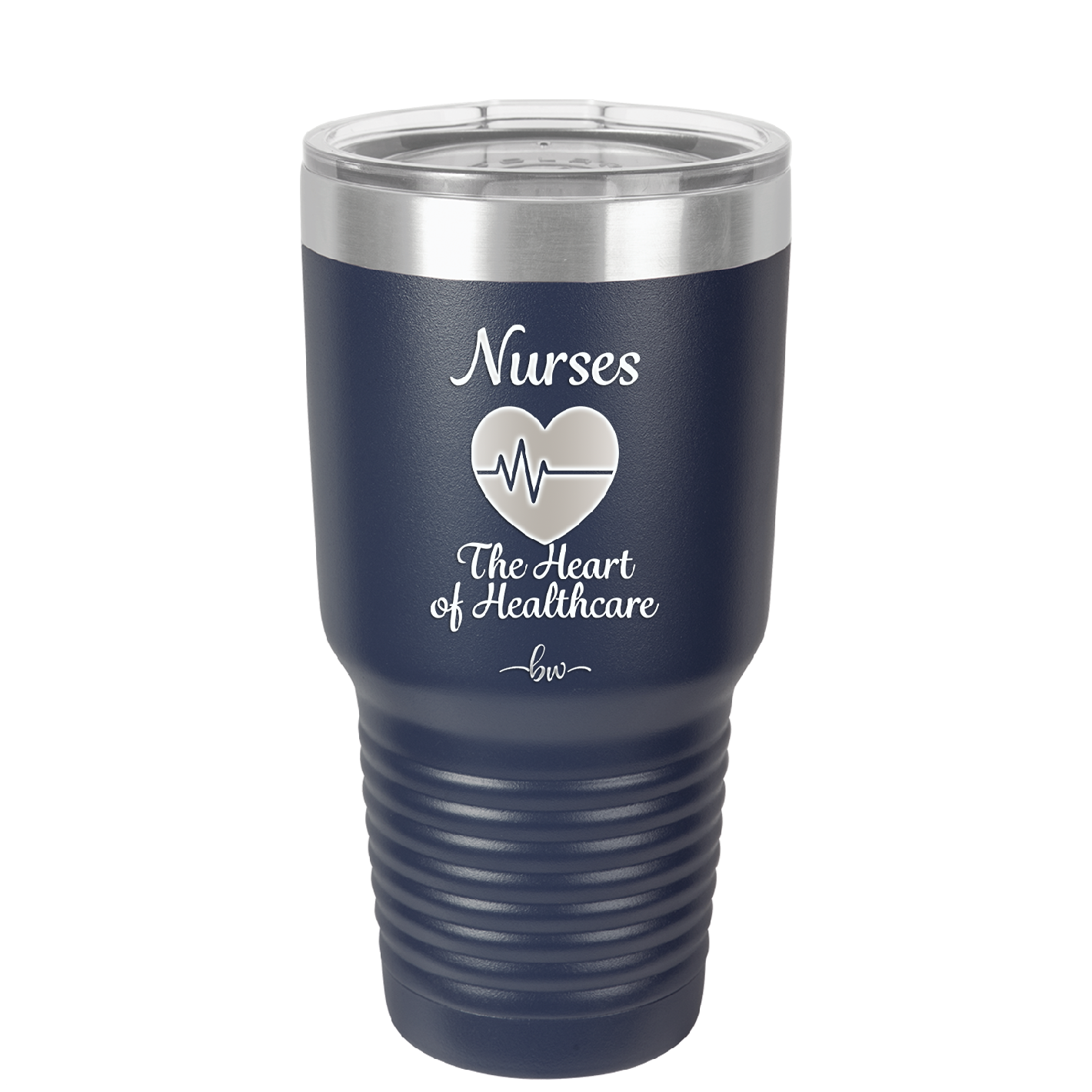 Nursing: The Heart of Healthcare - Laser Engraved Stainless Steel Drinkware - 1272 -