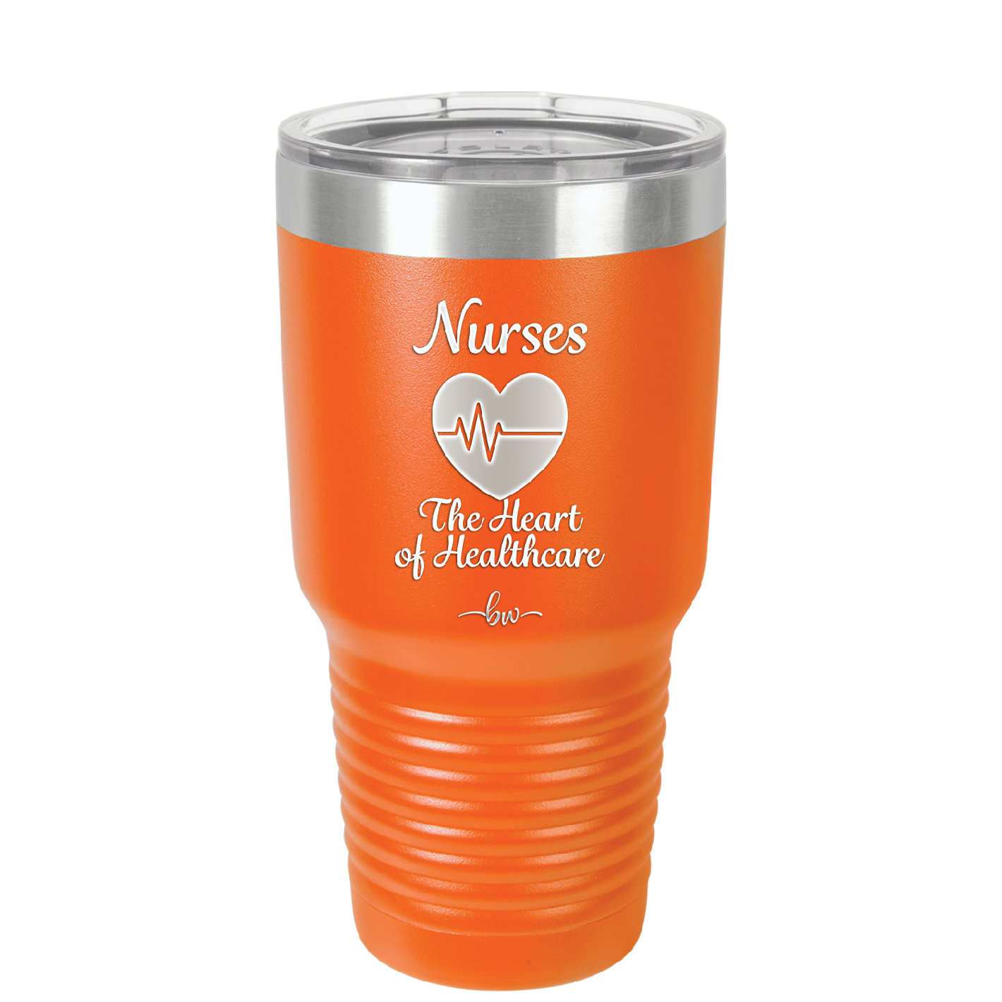 Nursing: The Heart of Healthcare - Laser Engraved Stainless Steel Drinkware - 1272 -