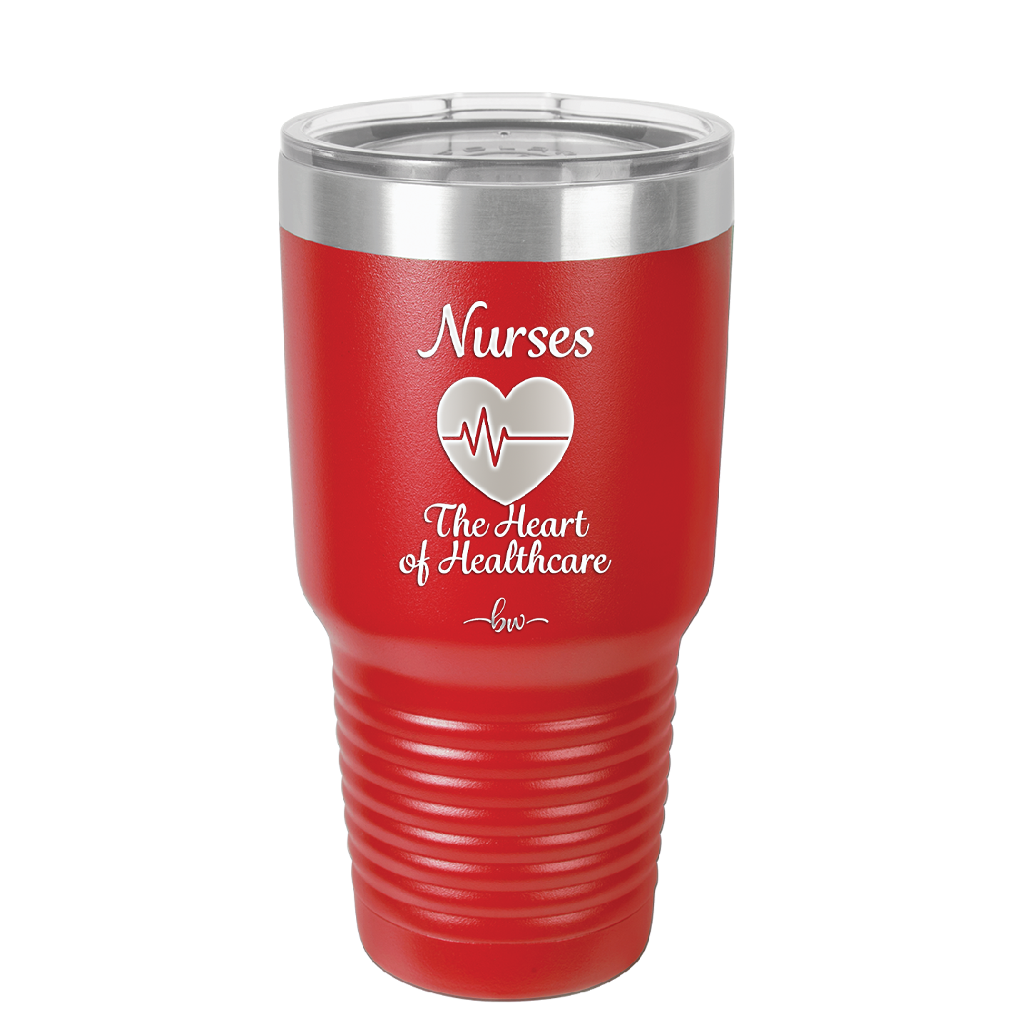 Nursing: The Heart of Healthcare - Laser Engraved Stainless Steel Drinkware - 1272 -