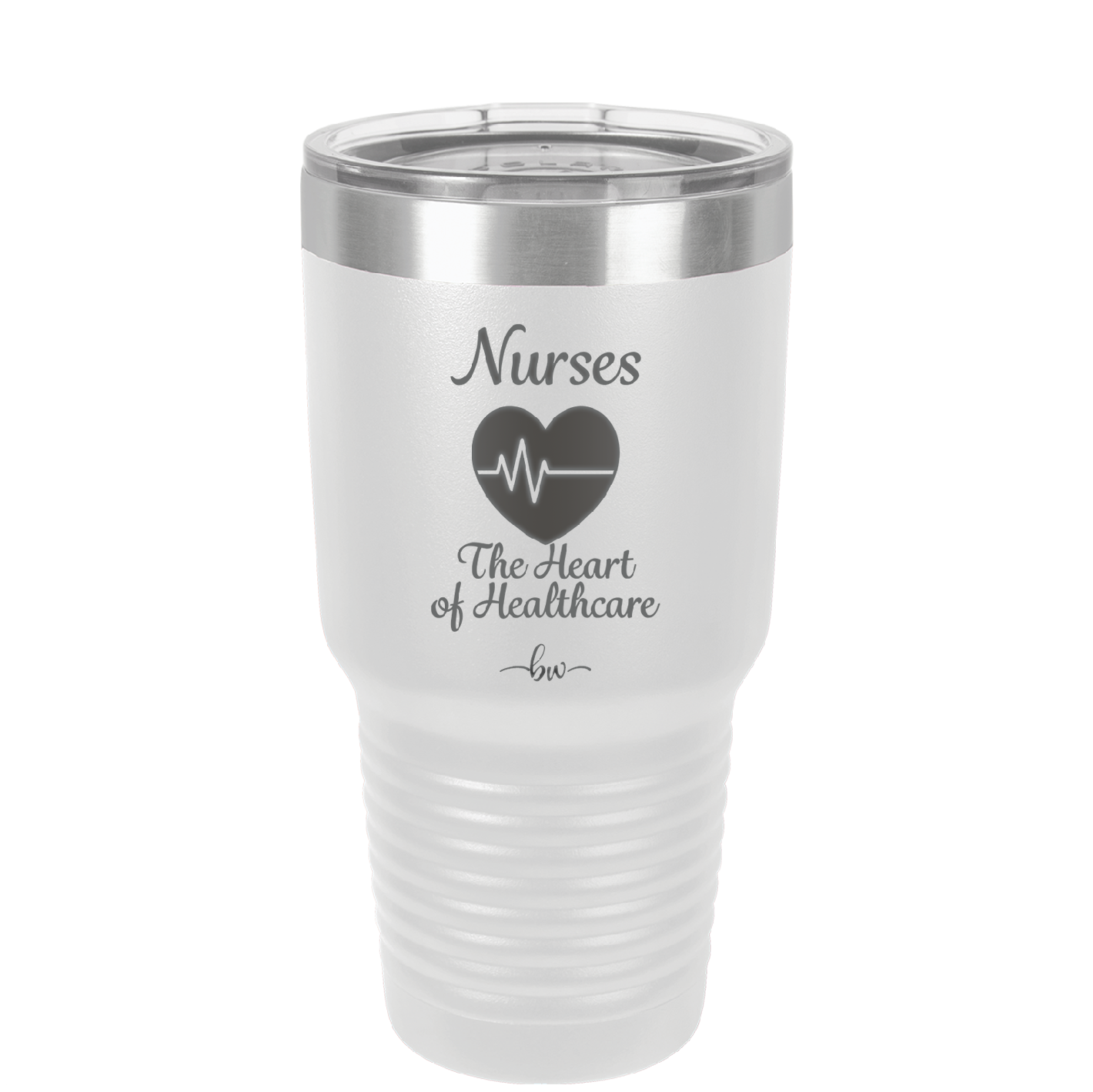 Nursing: The Heart of Healthcare - Laser Engraved Stainless Steel Drinkware - 1272 -
