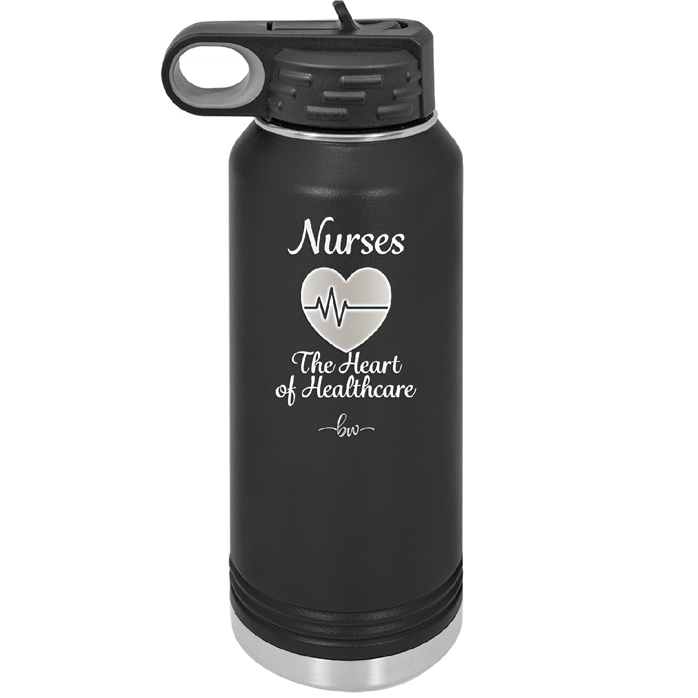 Nursing: The Heart of Healthcare - Laser Engraved Stainless Steel Drinkware - 1272 -
