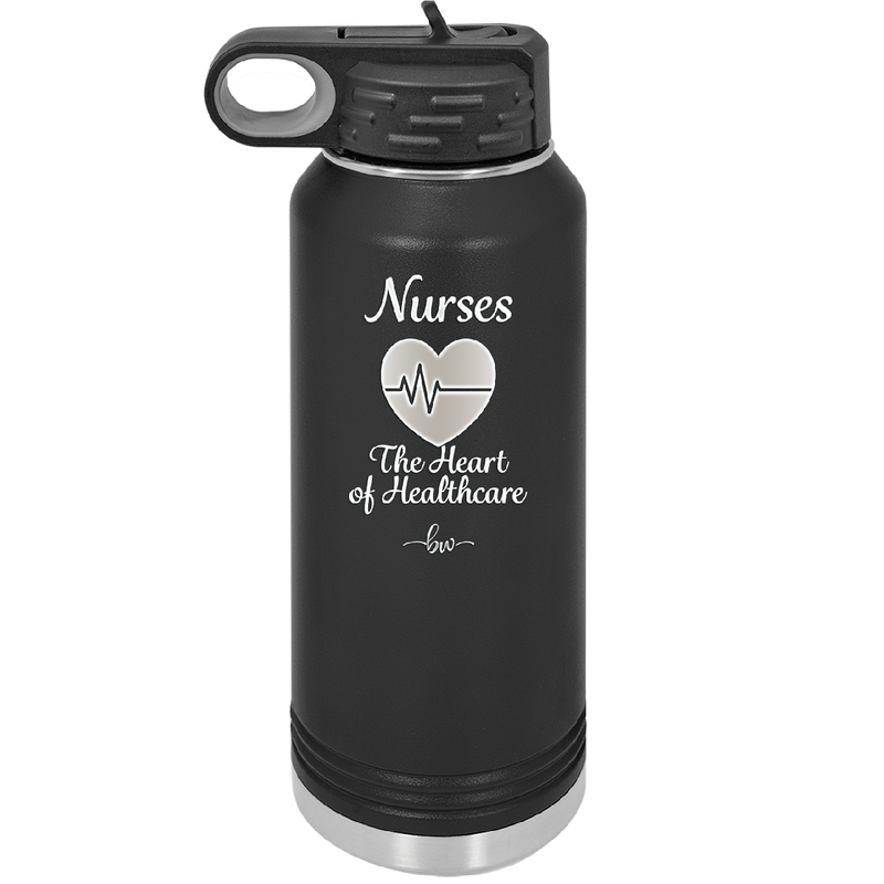 Nursing: The Heart of Healthcare - Laser Engraved Stainless Steel Drinkware - 1272 -