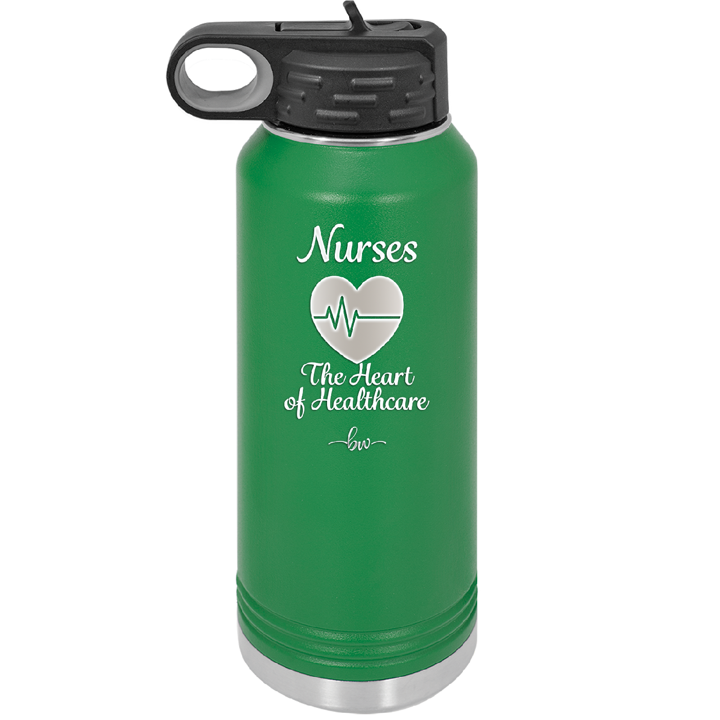 Nursing: The Heart of Healthcare - Laser Engraved Stainless Steel Drinkware - 1272 -