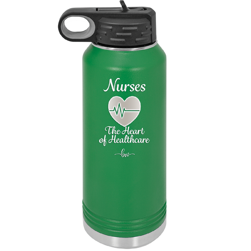 Nursing: The Heart of Healthcare - Laser Engraved Stainless Steel Drinkware - 1272 -