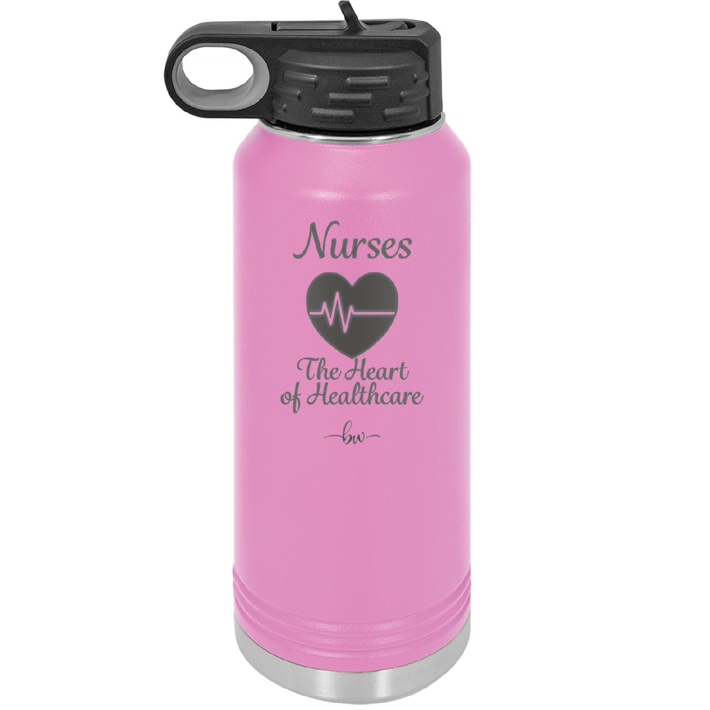 Nursing: The Heart of Healthcare - Laser Engraved Stainless Steel Drinkware - 1272 -