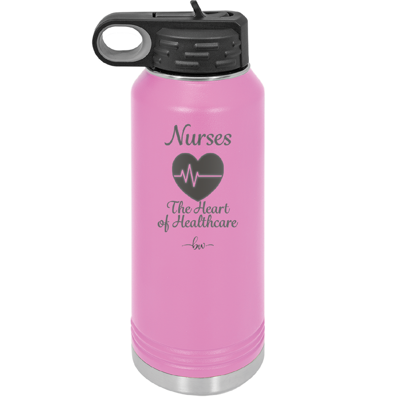 Nursing: The Heart of Healthcare - Laser Engraved Stainless Steel Drinkware - 1272 -