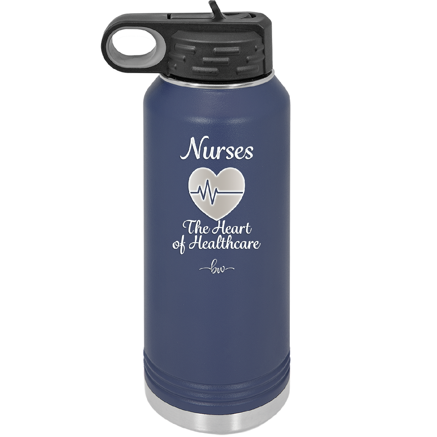Nursing: The Heart of Healthcare - Laser Engraved Stainless Steel Drinkware - 1272 -