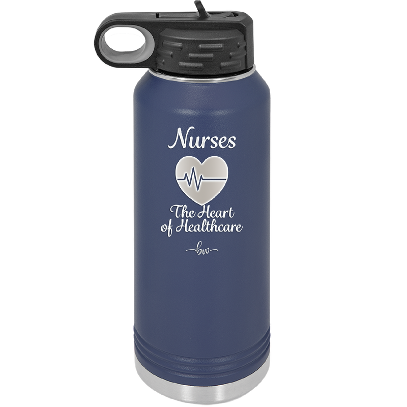 Nursing: The Heart of Healthcare - Laser Engraved Stainless Steel Drinkware - 1272 -