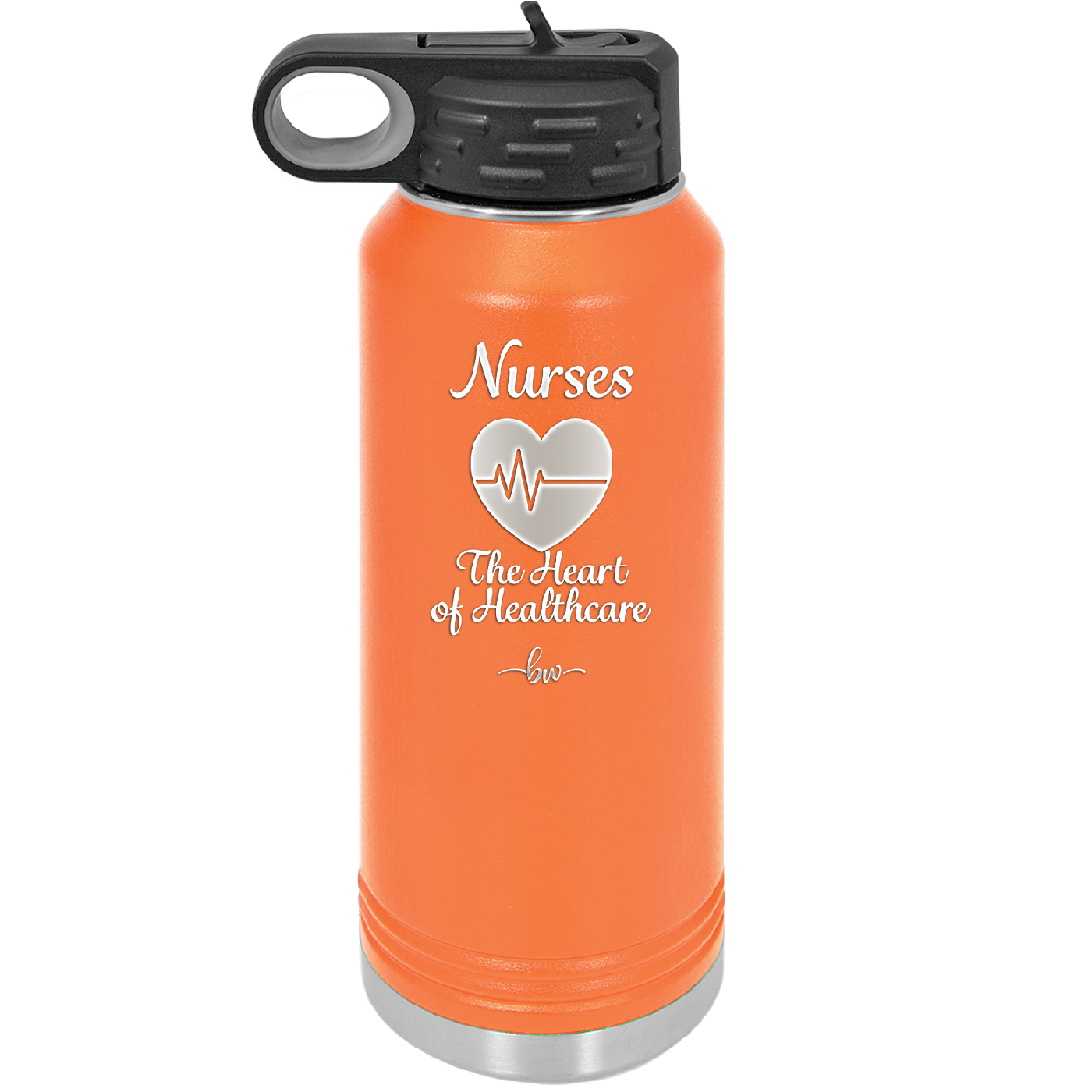 Nursing: The Heart of Healthcare - Laser Engraved Stainless Steel Drinkware - 1272 -