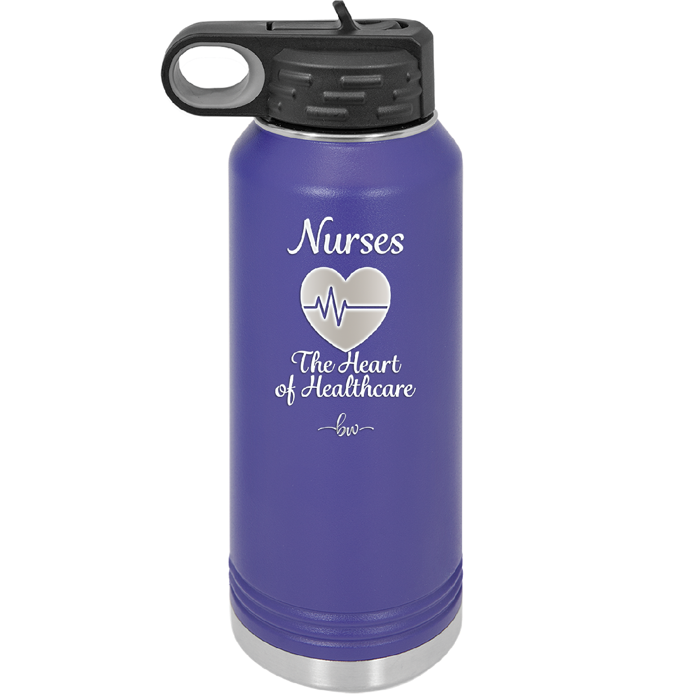 Nursing: The Heart of Healthcare - Laser Engraved Stainless Steel Drinkware - 1272 -