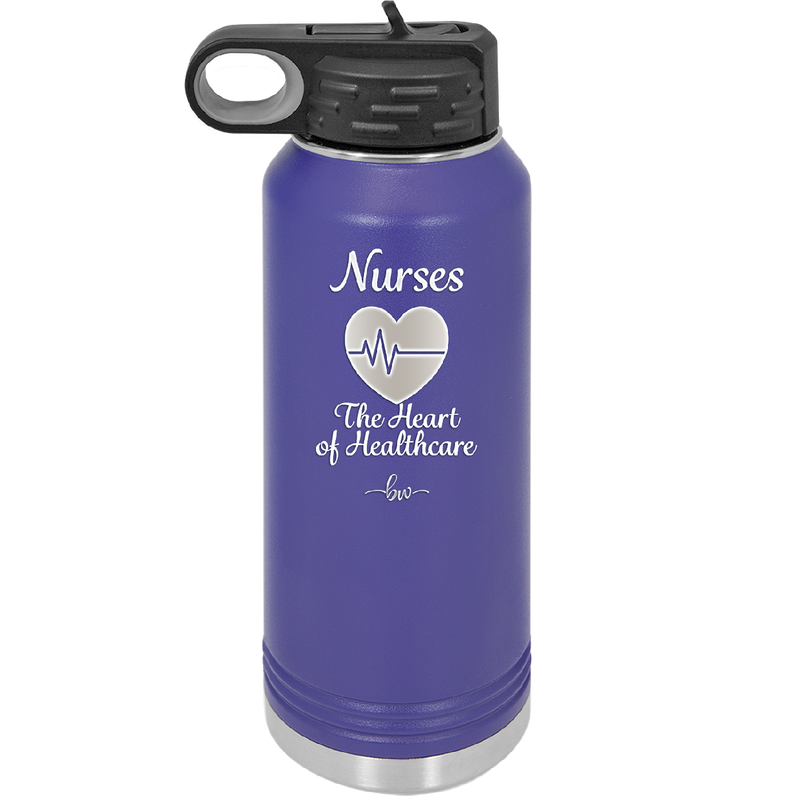Nursing: The Heart of Healthcare - Laser Engraved Stainless Steel Drinkware - 1272 -