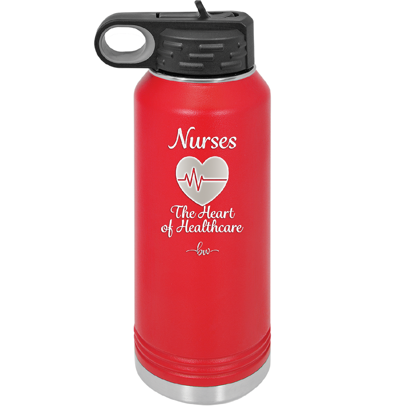 Nursing: The Heart of Healthcare - Laser Engraved Stainless Steel Drinkware - 1272 -