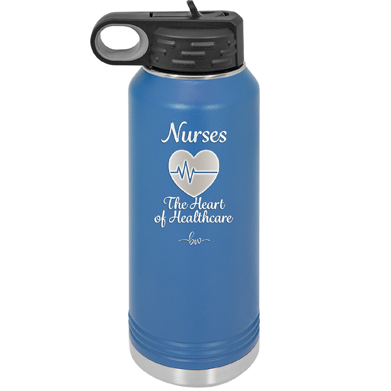 Nursing: The Heart of Healthcare - Laser Engraved Stainless Steel Drinkware - 1272 -