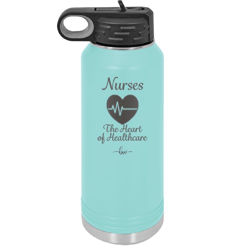 Nursing: The Heart of Healthcare - Laser Engraved Stainless Steel Drinkware - 1272 -