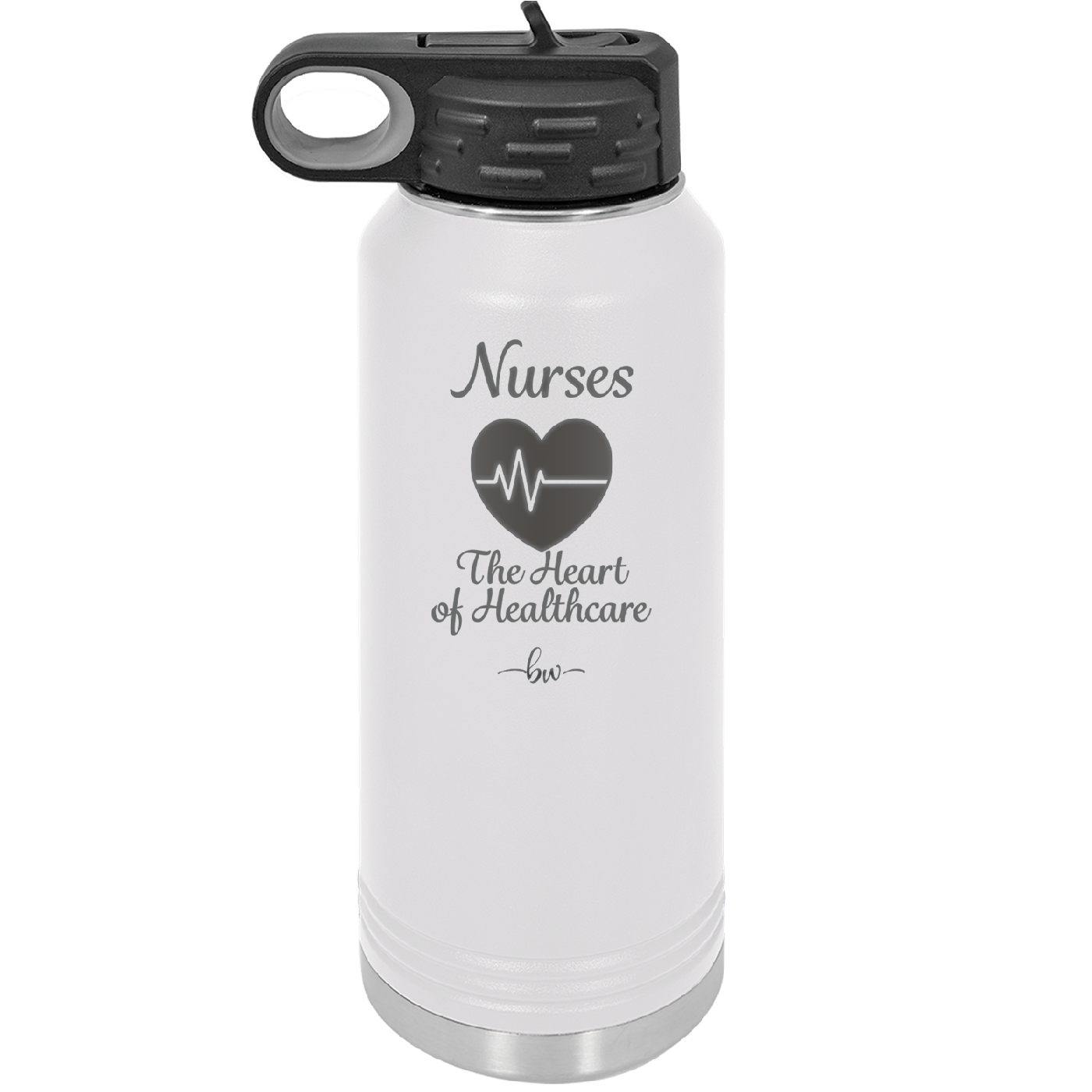 Nursing: The Heart of Healthcare - Laser Engraved Stainless Steel Drinkware - 1272 -