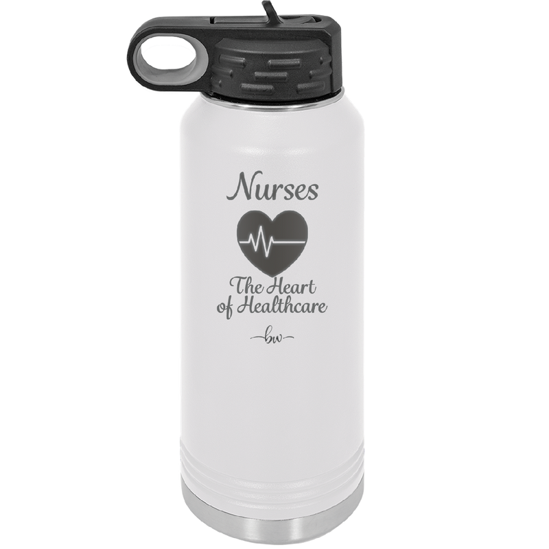 Nursing: The Heart of Healthcare - Laser Engraved Stainless Steel Drinkware - 1272 -