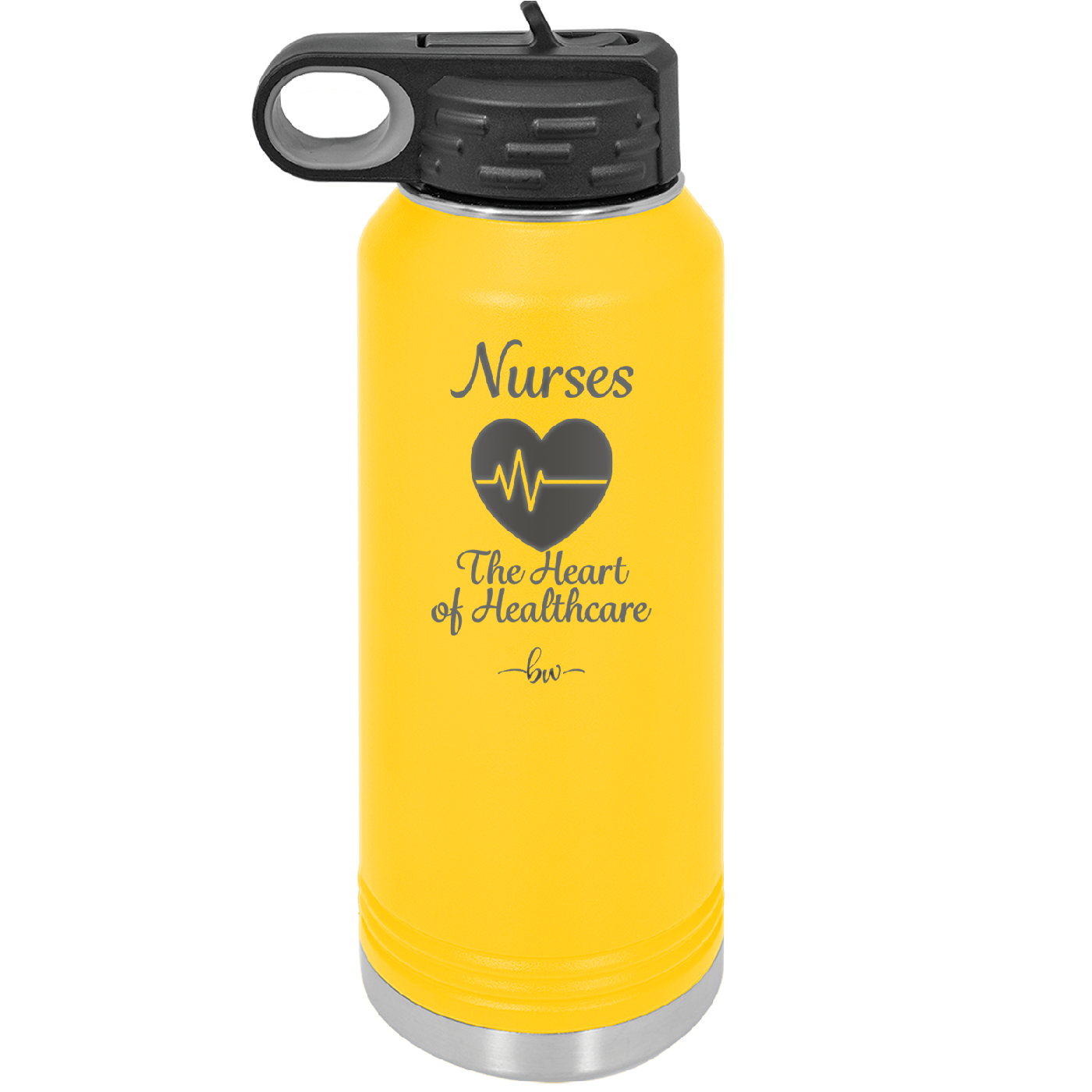 Nursing: The Heart of Healthcare - Laser Engraved Stainless Steel Drinkware - 1272 -
