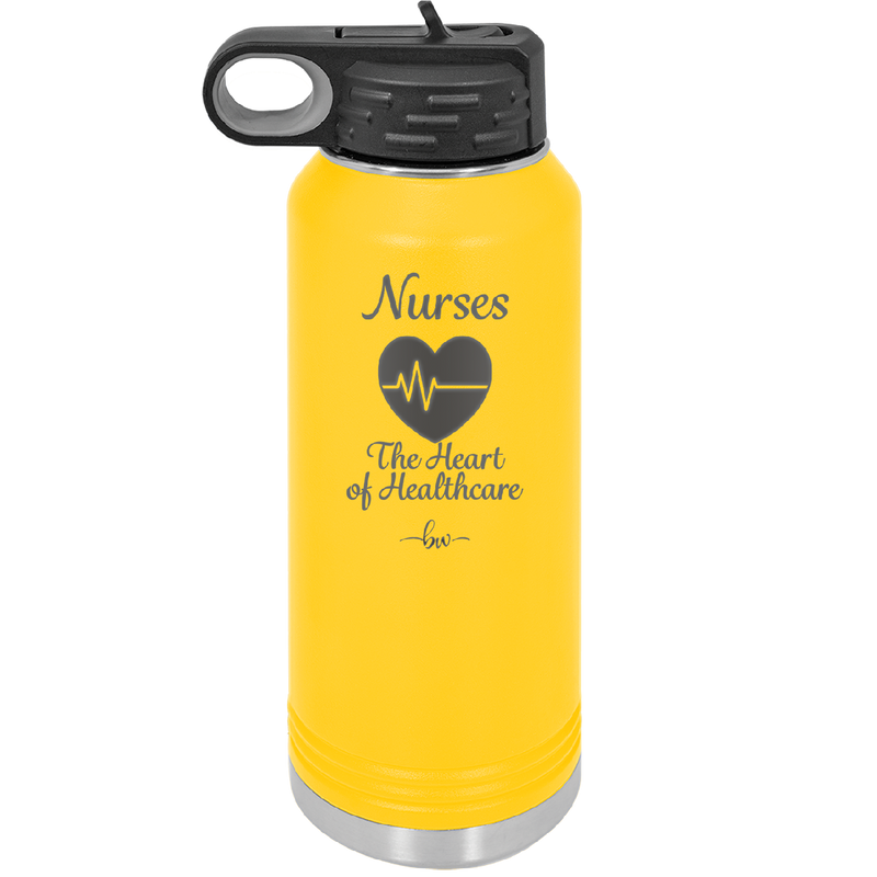 Nursing: The Heart of Healthcare - Laser Engraved Stainless Steel Drinkware - 1272 -
