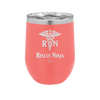 RN Rescue Ninja Nurse Caduceus - Laser Engraved Stainless Steel Drinkware - 1274 -