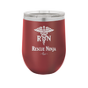 RN Rescue Ninja Nurse Caduceus - Laser Engraved Stainless Steel Drinkware - 1274 -