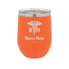 RN Rescue Ninja Nurse Caduceus - Laser Engraved Stainless Steel Drinkware - 1274 -