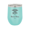 RN Rescue Ninja Nurse Caduceus - Laser Engraved Stainless Steel Drinkware - 1274 -