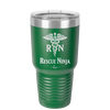RN Rescue Ninja Nurse Caduceus - Laser Engraved Stainless Steel Drinkware - 1274 -