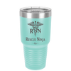 RN Rescue Ninja Nurse Caduceus - Laser Engraved Stainless Steel Drinkware - 1274 -