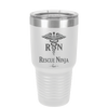 RN Rescue Ninja Nurse Caduceus - Laser Engraved Stainless Steel Drinkware - 1274 -