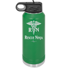 RN Rescue Ninja Nurse Caduceus - Laser Engraved Stainless Steel Drinkware - 1274 -