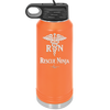 RN Rescue Ninja Nurse Caduceus - Laser Engraved Stainless Steel Drinkware - 1274 -