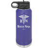 RN Rescue Ninja Nurse Caduceus - Laser Engraved Stainless Steel Drinkware - 1274 -