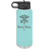 RN Rescue Ninja Nurse Caduceus - Laser Engraved Stainless Steel Drinkware - 1274 -