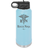 RN Rescue Ninja Nurse Caduceus - Laser Engraved Stainless Steel Drinkware - 1274 -