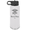 RN Rescue Ninja Nurse Caduceus - Laser Engraved Stainless Steel Drinkware - 1274 -