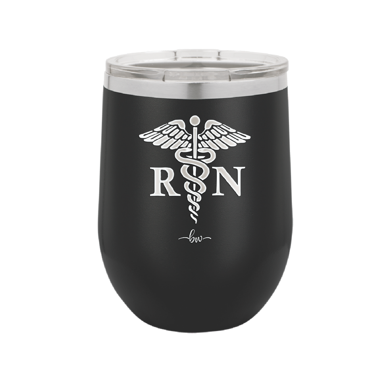 RN Caduceus Nursing - Laser Engraved Stainless Steel Drinkware - 1275 -