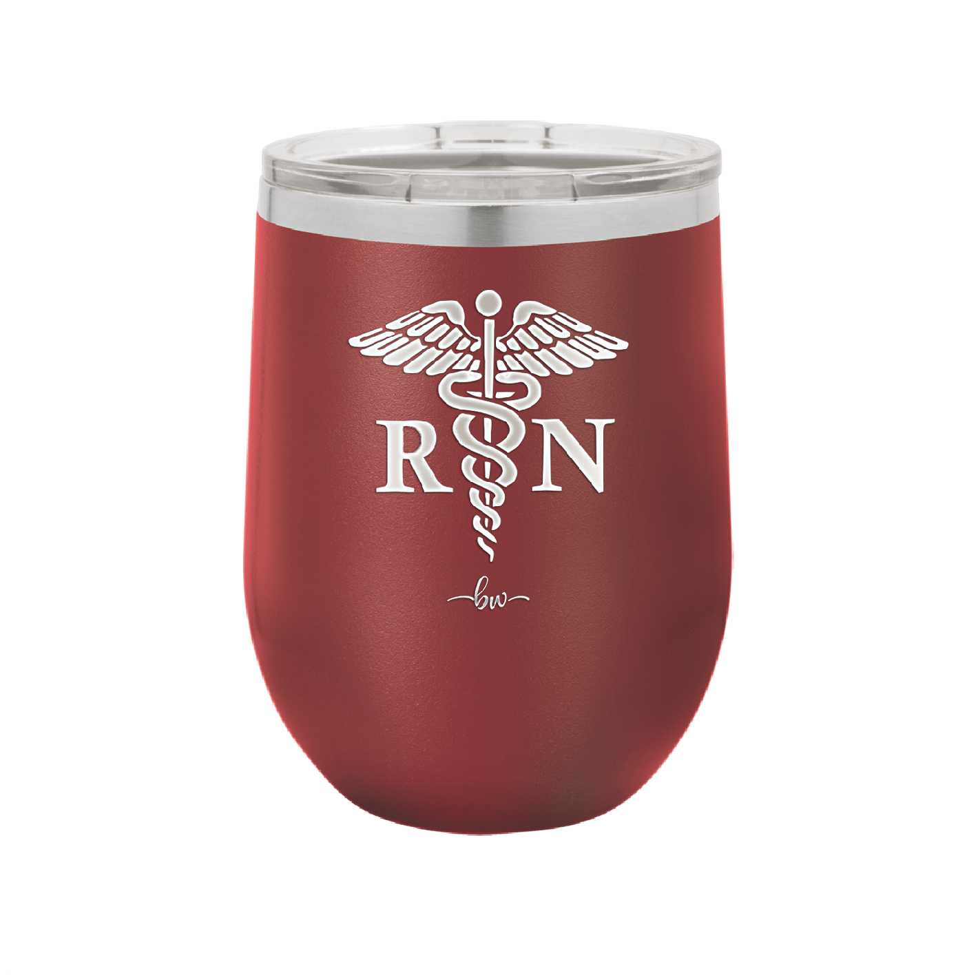 RN Caduceus Nursing - Laser Engraved Stainless Steel Drinkware - 1275 -