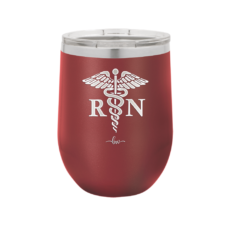RN Caduceus Nursing - Laser Engraved Stainless Steel Drinkware - 1275 -